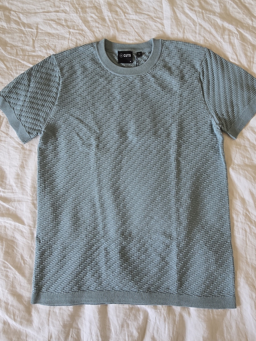 Cuts Clothing Riviera Knit Textured Tee Size M